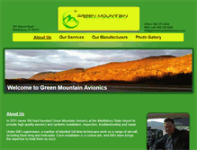 Tablet Screenshot of greenmountainavionics.com